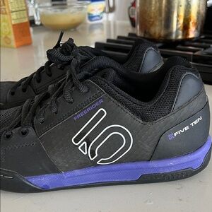 Five Ten Freerider Black and Purple Biking Shoes